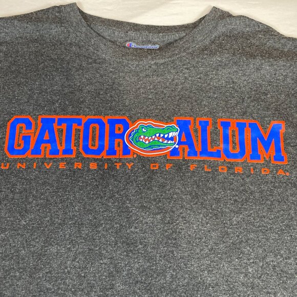 University of Florida Gator Alum XL Cotton Blend Gray T-Shirt - Picture 2 of 4
